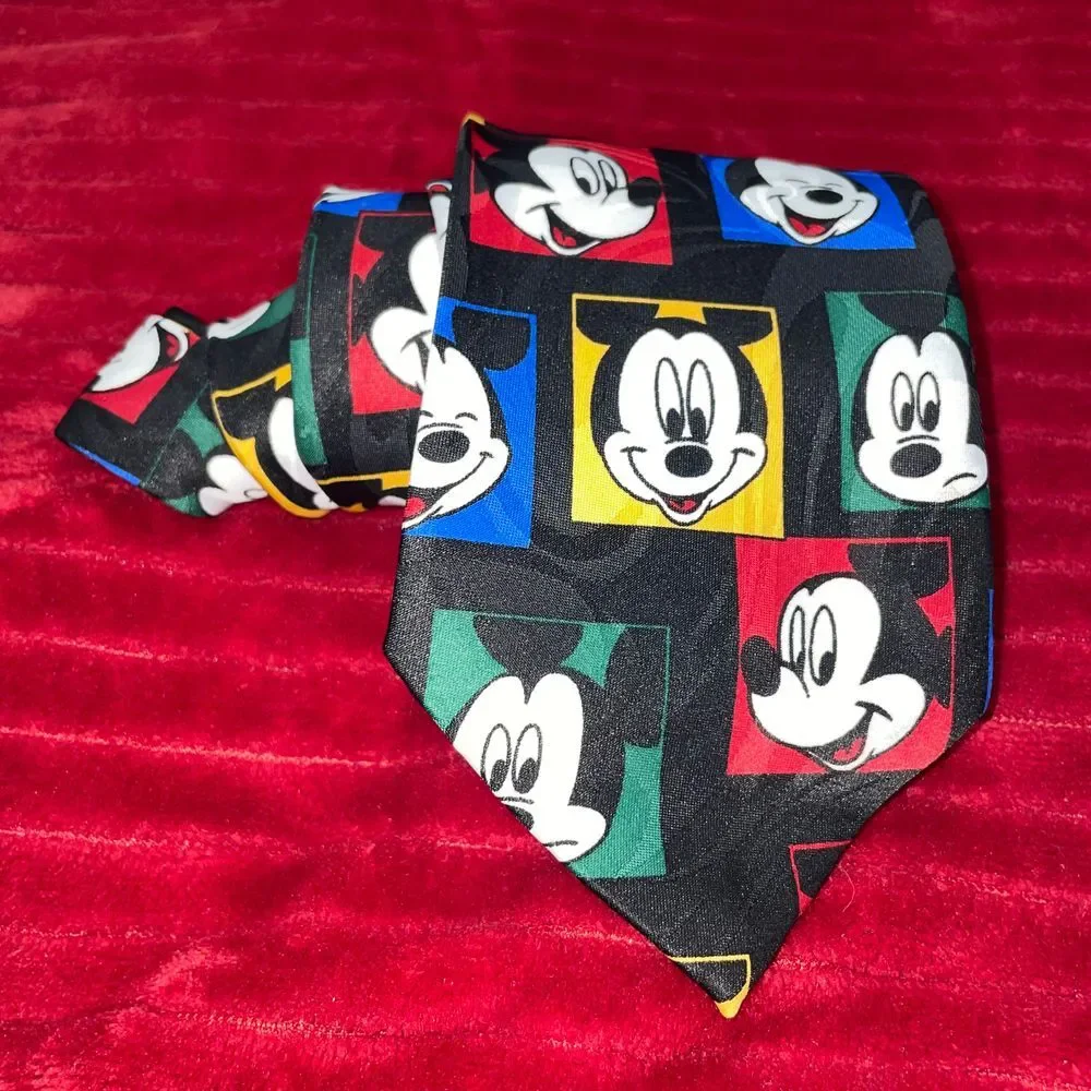 Mickey Disney Balancine Inc The Tie Works Vintage classic polyester necktie‎